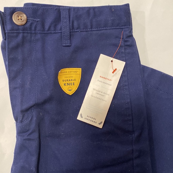 Cat & Jack Pants Straight Leg Adjust Waist School Uniform Navy Blue NEW kids 10 - Picture 4 of 8